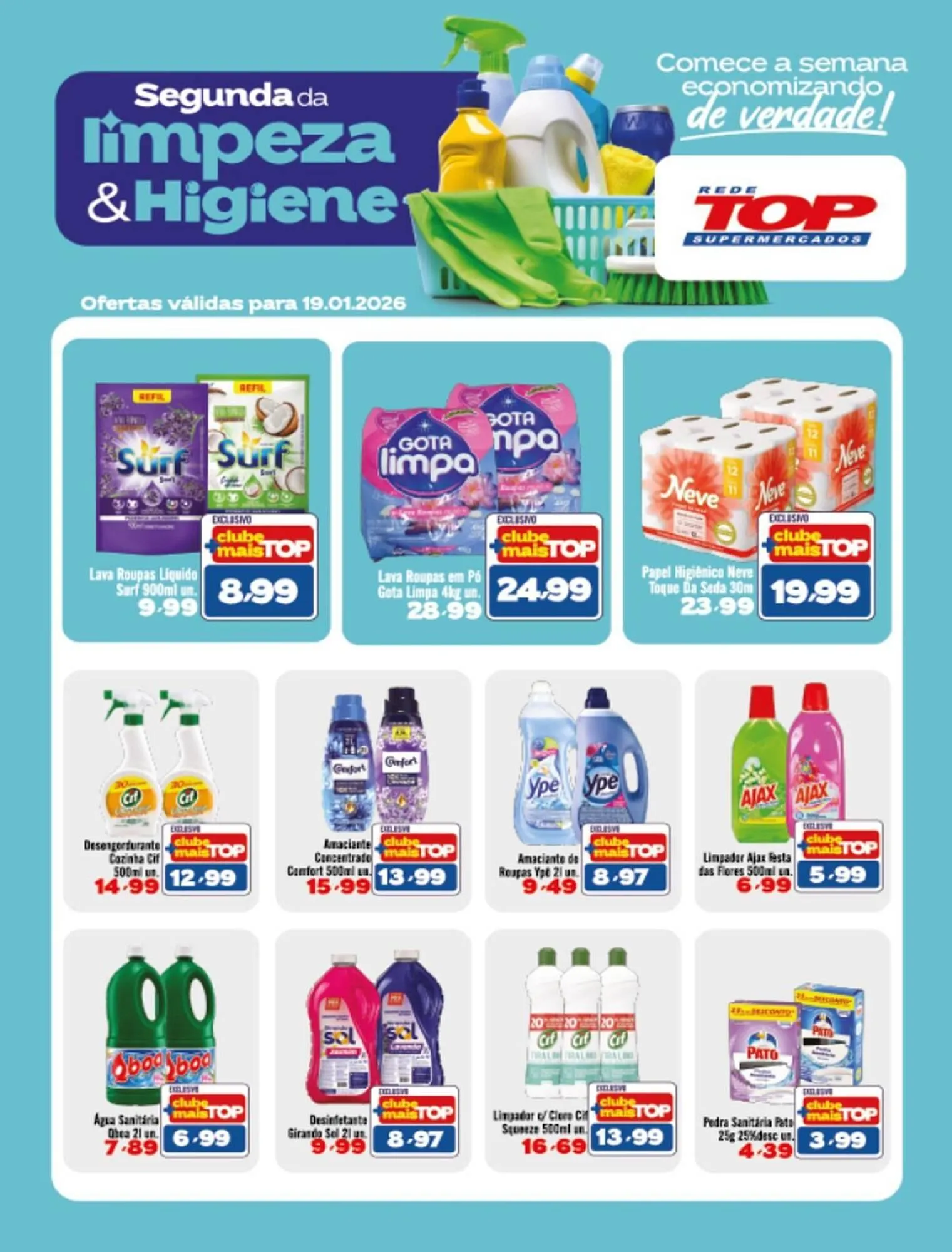 Encarte de Encarte Rede Top 19 de janeiro até 19 de janeiro 2026 - Pagina 1