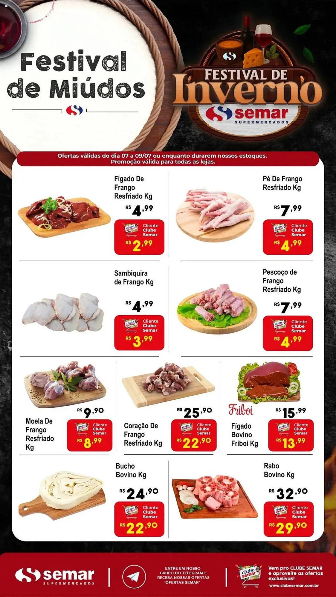 Encarte de Catálogo Semar Supermercado 7 de julho até 9 de julho 2025 - Pagina 1