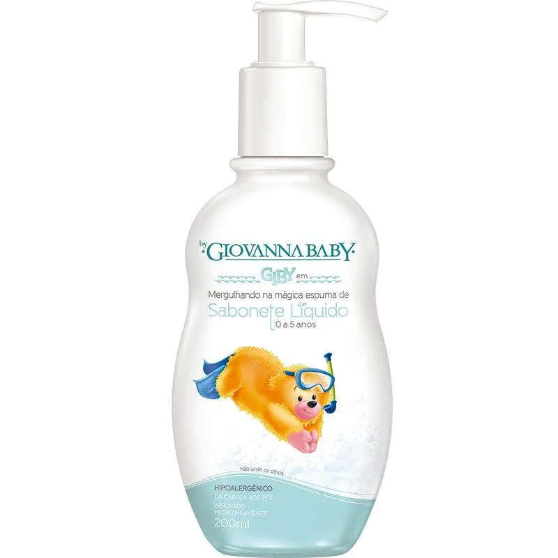 Sabonete Liquido Giovanna Baby Giby Da Cabeça Aos Pés 200ml
