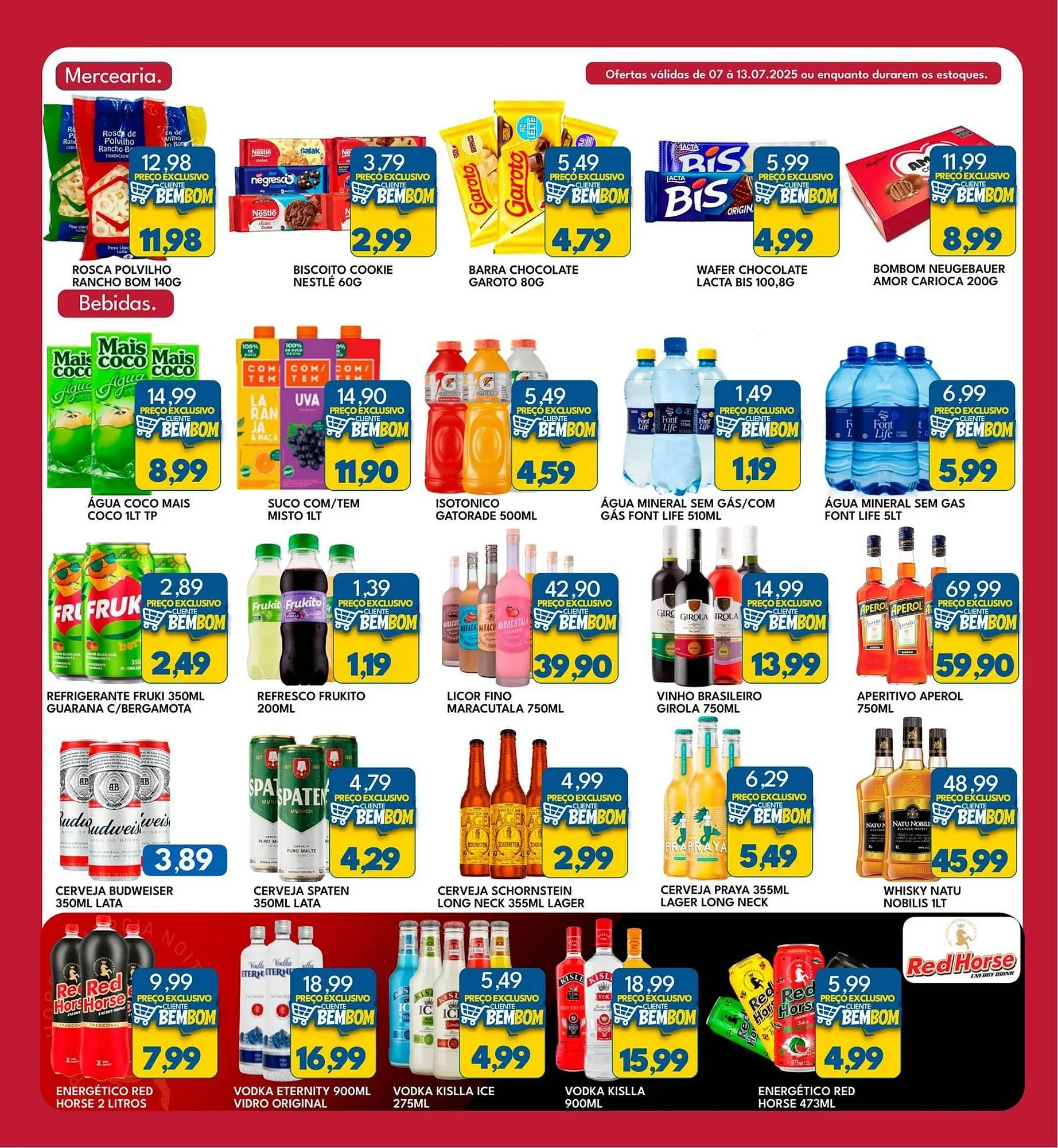 Encarte de Catálogo Rancho Bom Supermercados 7 de julho até 13 de julho 2025 - Pagina 3