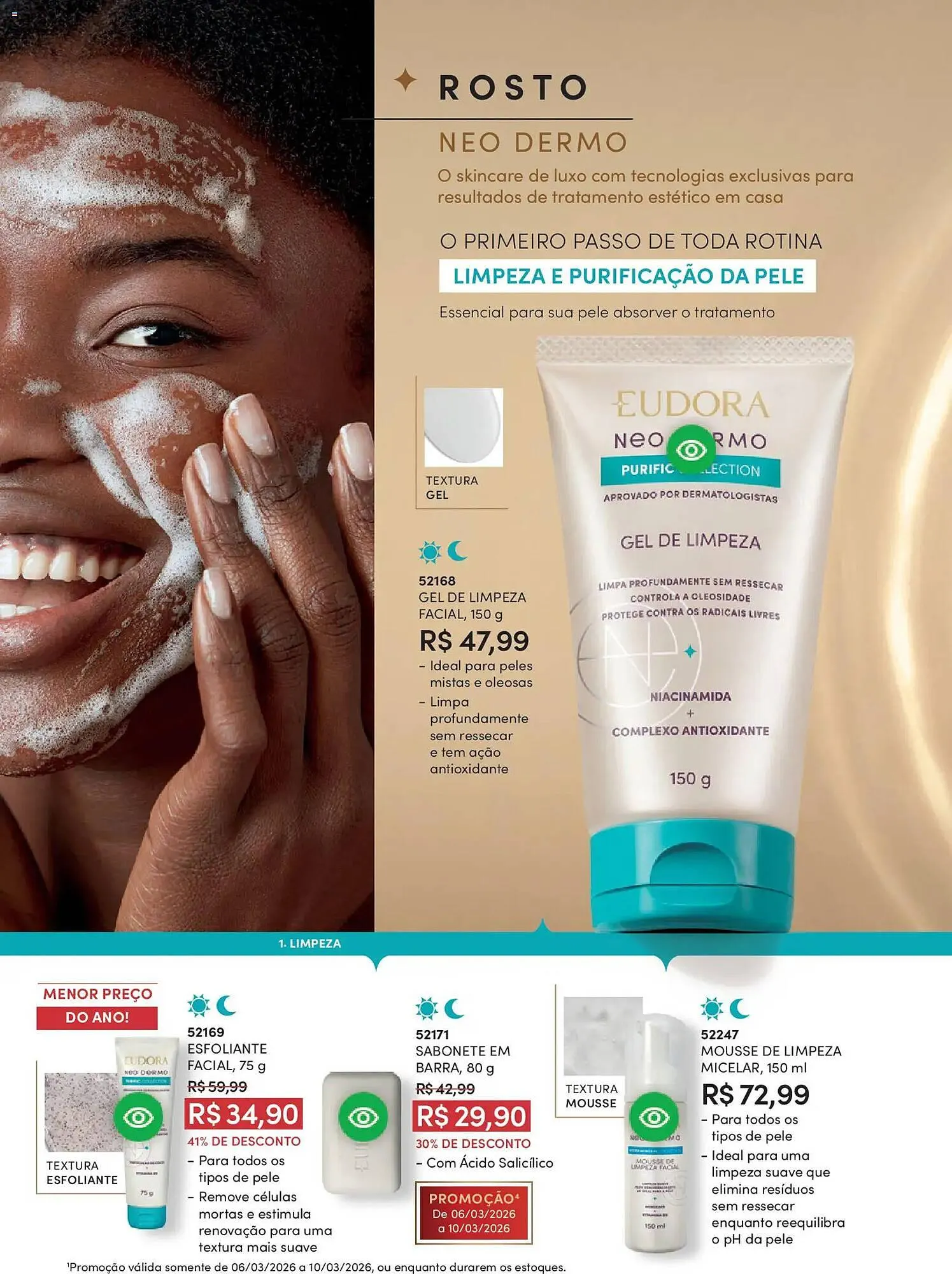 Encarte de Catálogo Eudora 19 de fevereiro até 19 de março 2026 - Pagina 76