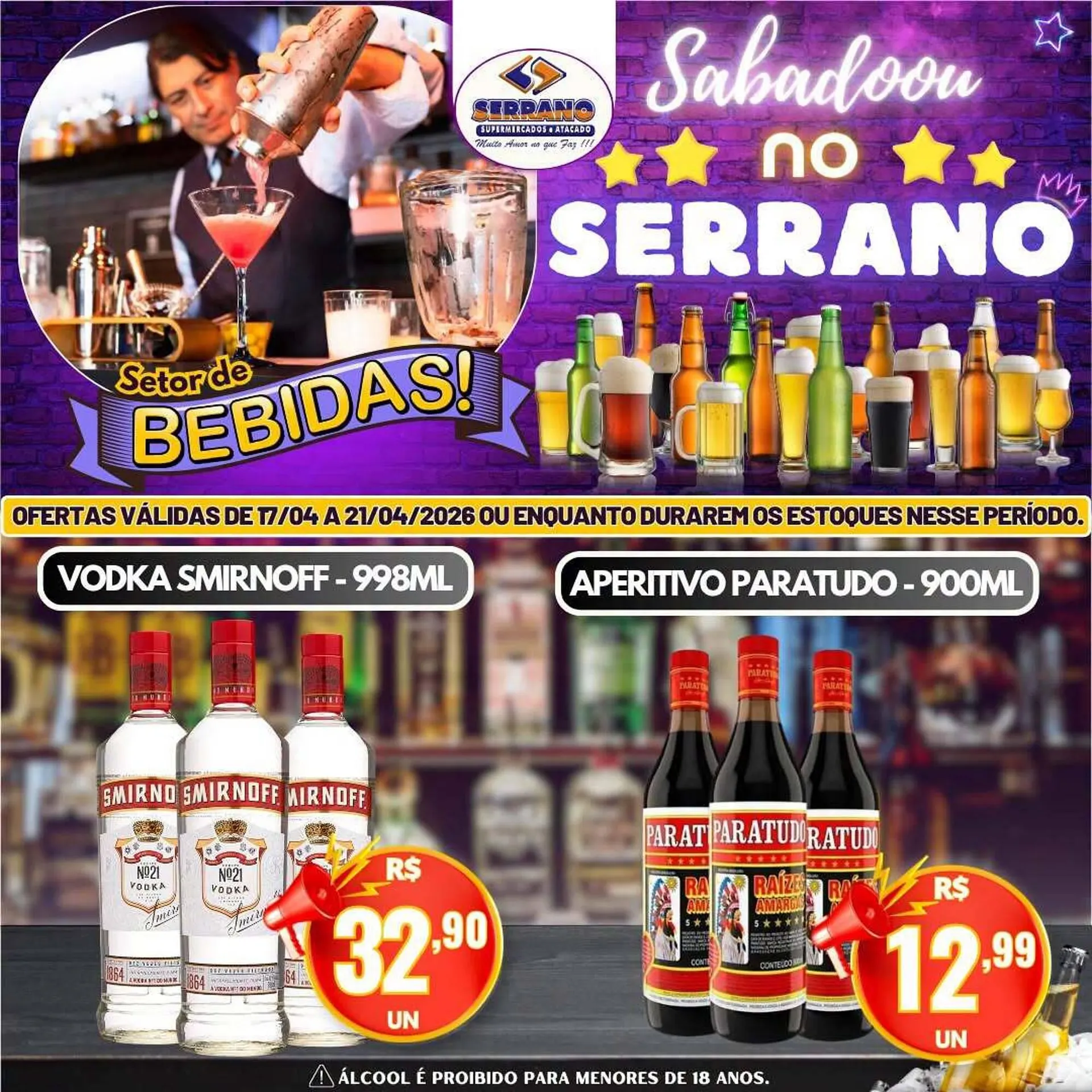 Encarte de Catálogo Serrano Supermercado 17 de abril até 21 de abril 2026 - Pagina 4