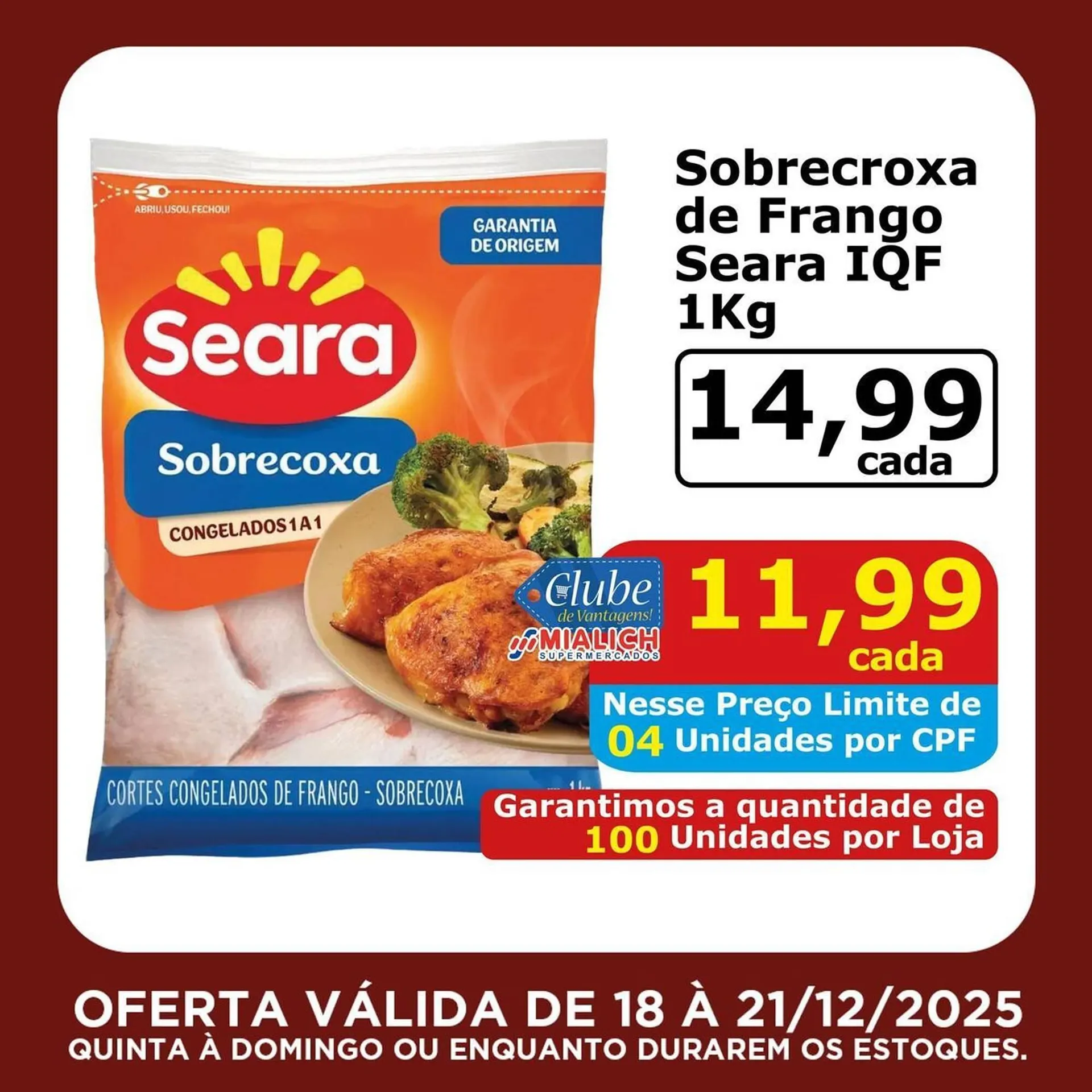 Encarte de Catálogo Mialich Supermercados 18 de dezembro até 21 de dezembro 2025 - Pagina 8