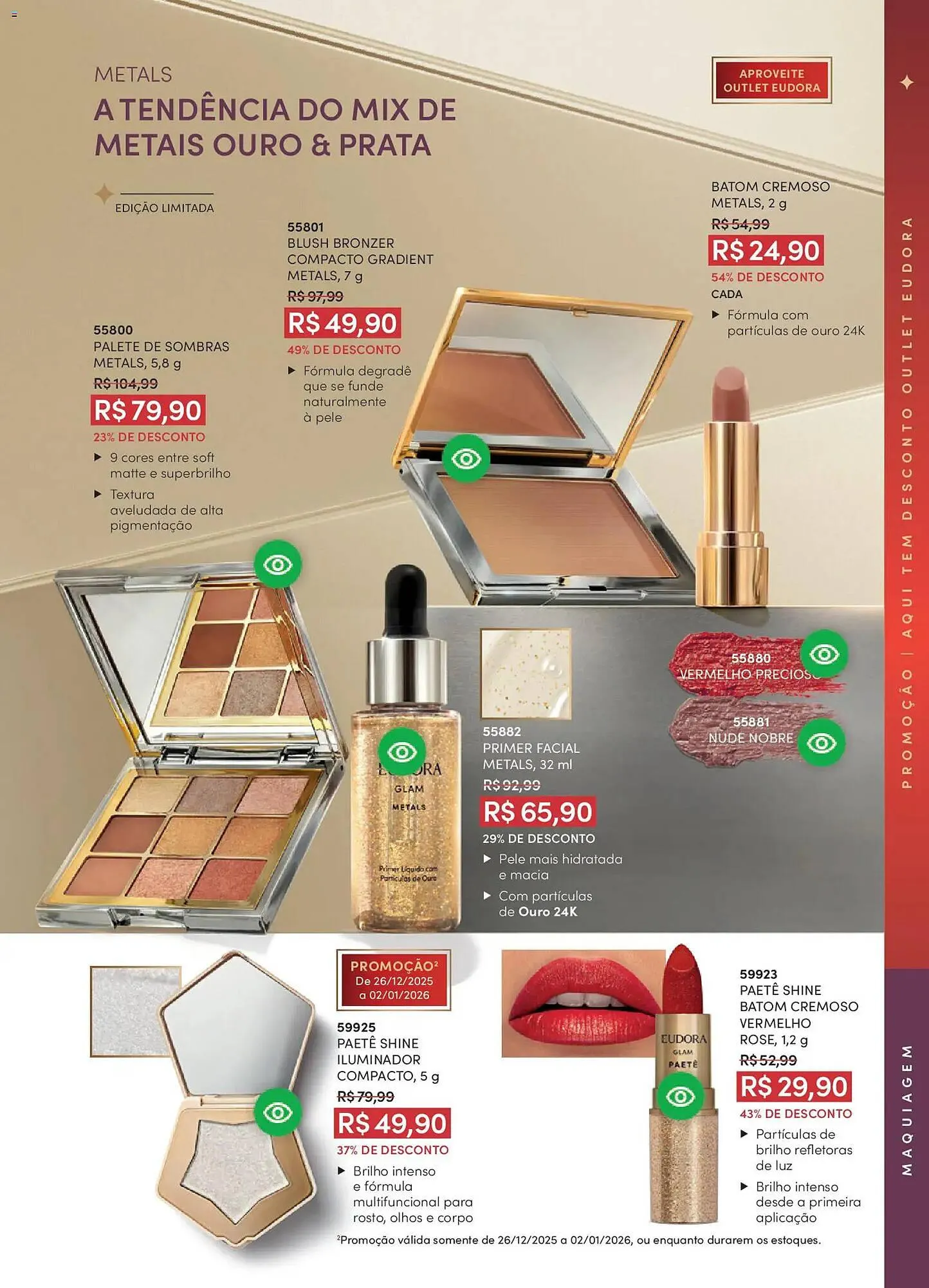 Encarte de Catálogo Eudora 17 de dezembro até 9 de janeiro 2026 - Pagina 84