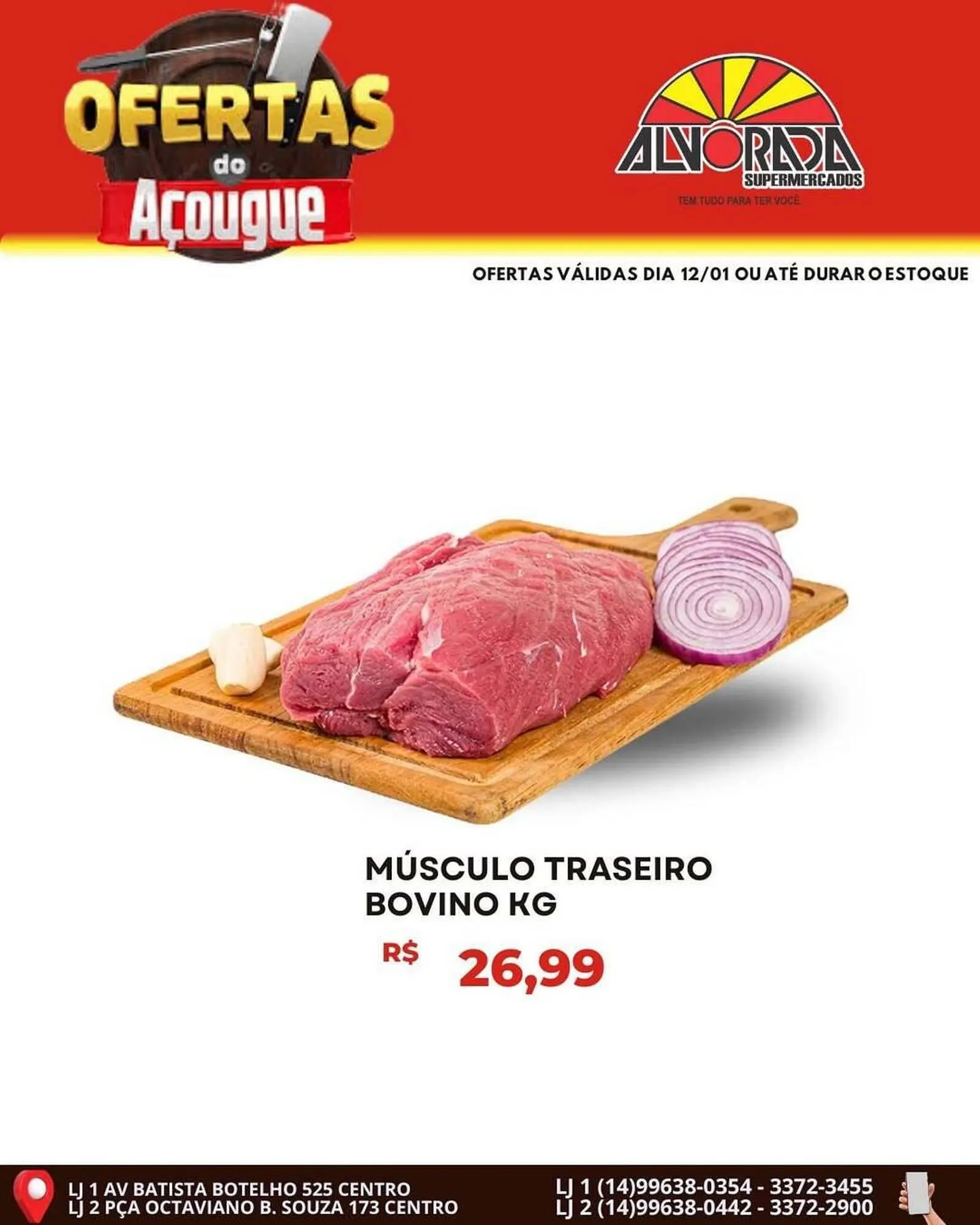 Encarte de Catálogo Alvorada Supermercados 12 de janeiro até 12 de janeiro 2026 - Pagina 1