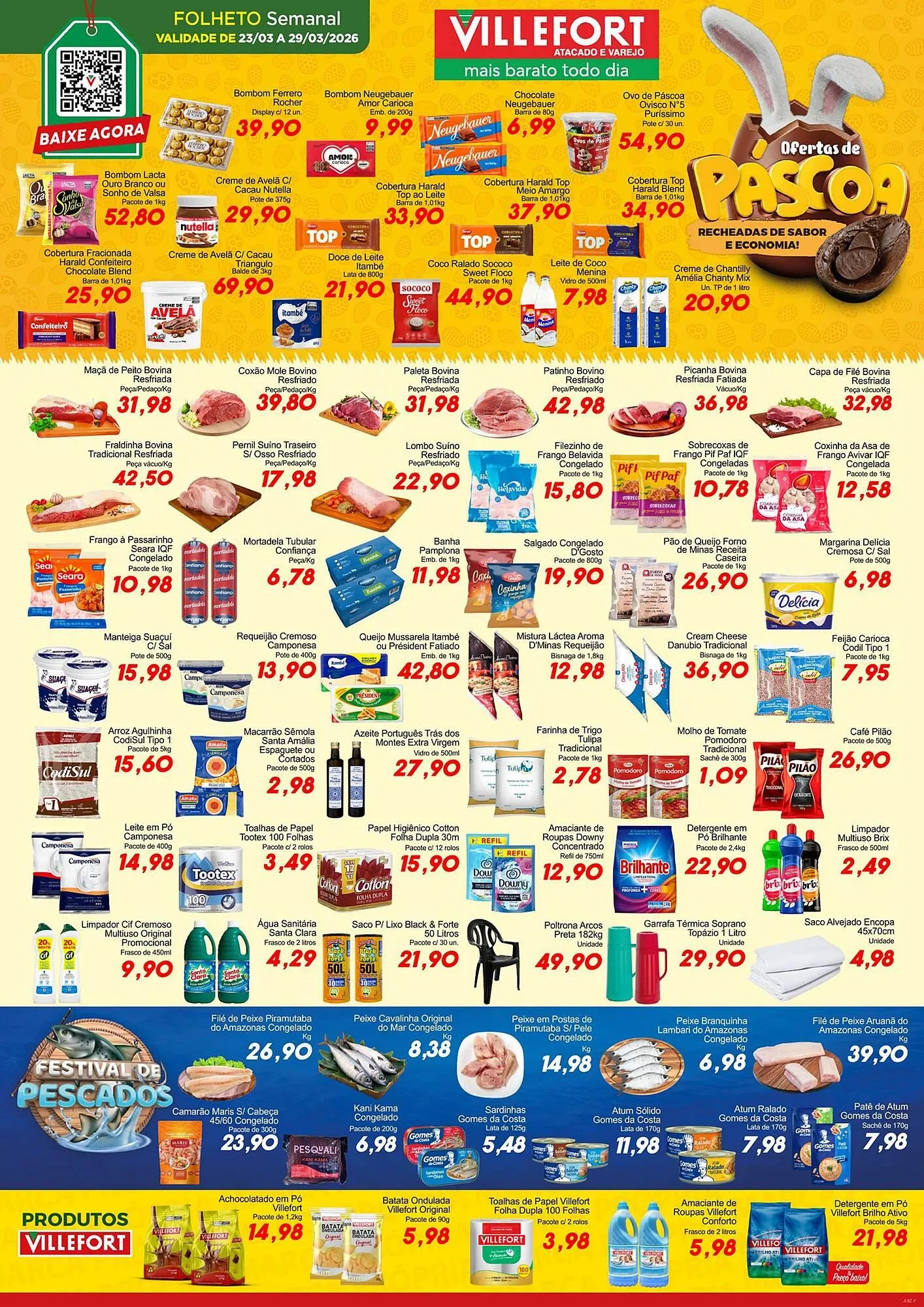 Encarte de Catálogo Villefort Atacadista 23 de março até 29 de março 2026 - Pagina 1