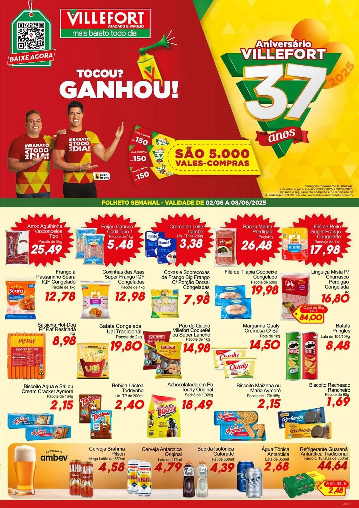 Encarte de Catálogo Villefort Atacadista 2 de junho até 8 de junho 2025 - Pagina 1