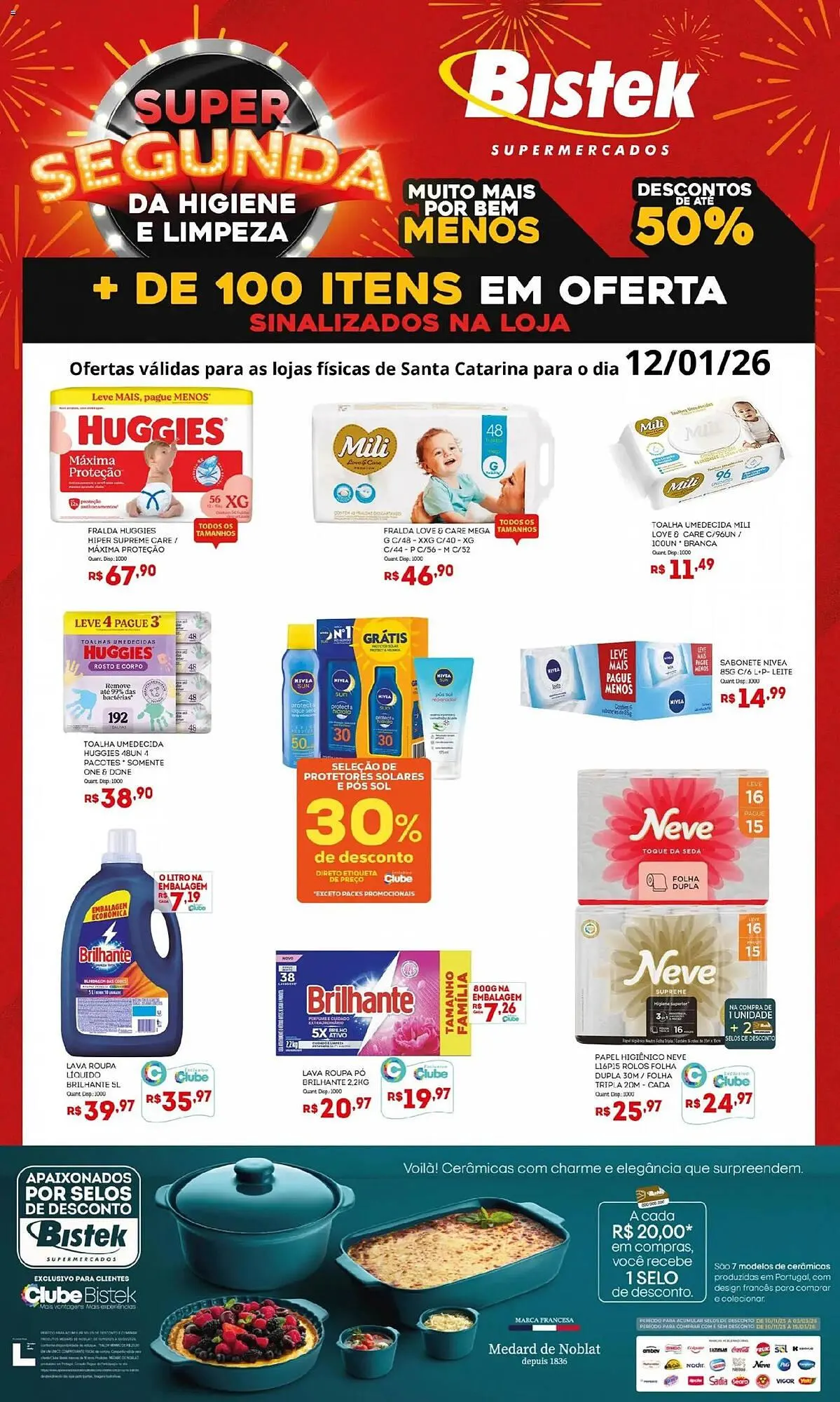 Encarte de Encarte Bistek Supermercados 12 de janeiro até 12 de janeiro 2026 - Pagina 1