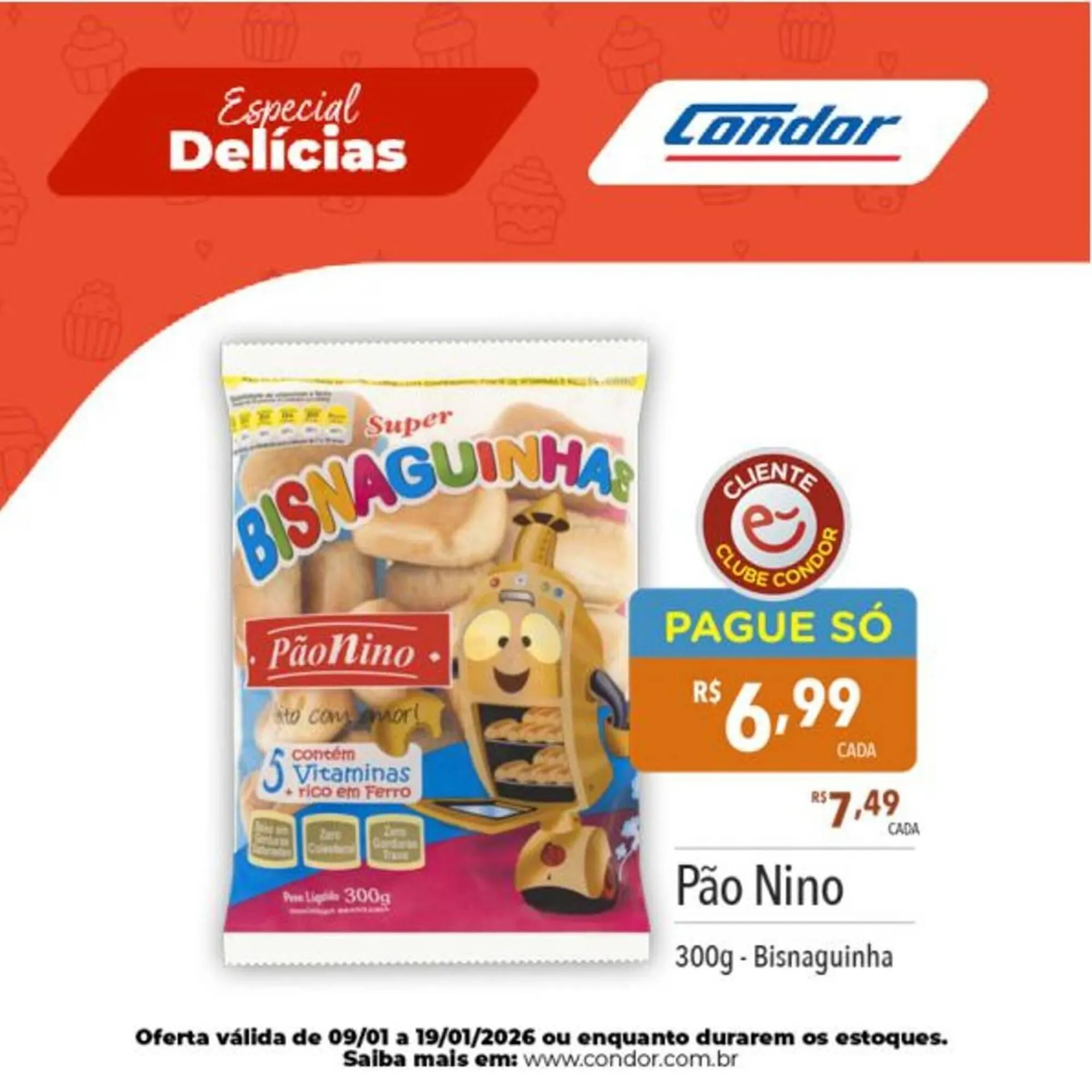 Encarte de Catálogo Supermercados Condor 9 de janeiro até 19 de janeiro 2026 - Pagina 2