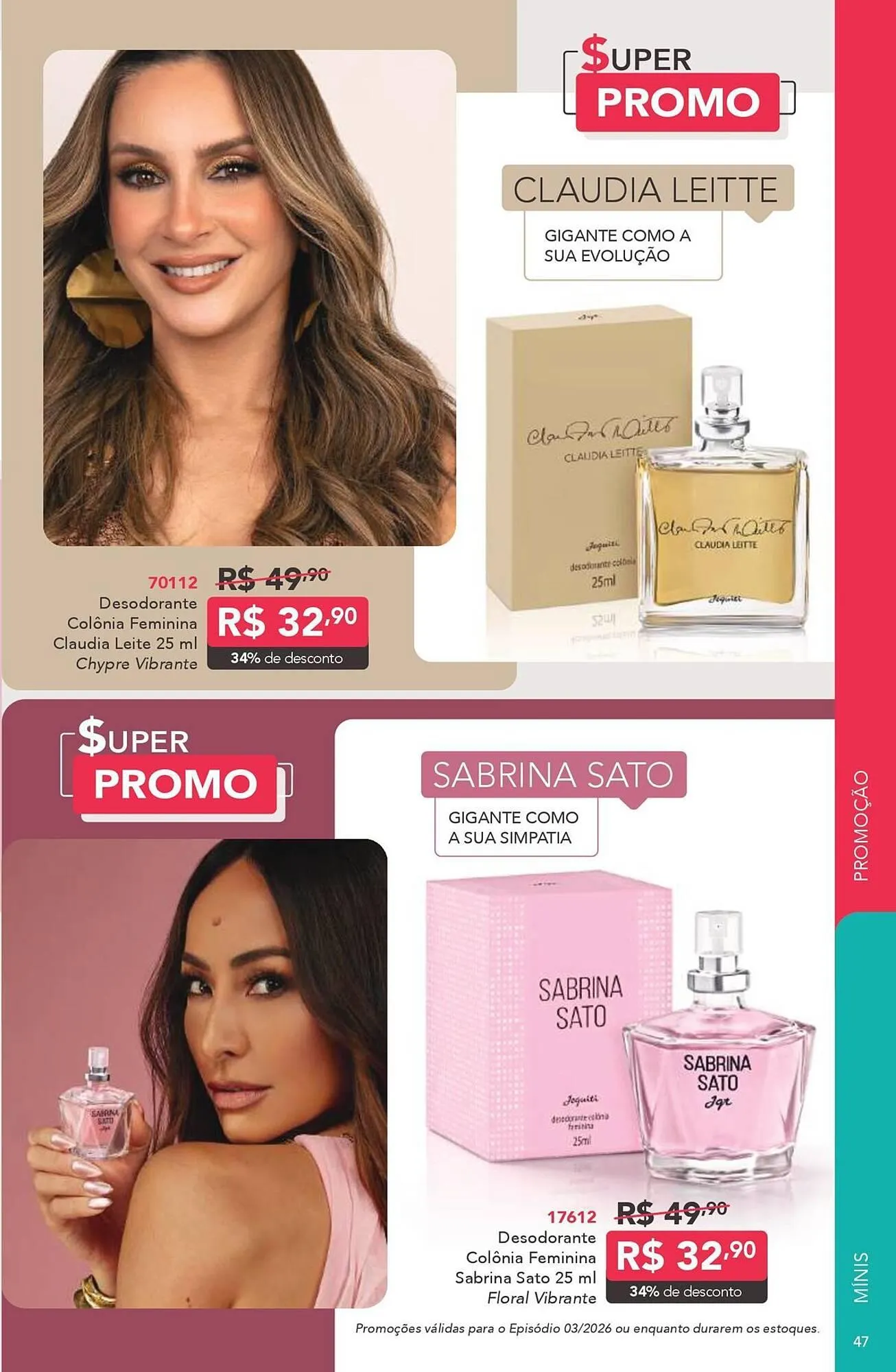 Encarte de Catálogo Jequiti 2 de março até 31 de março 2026 - Pagina 47