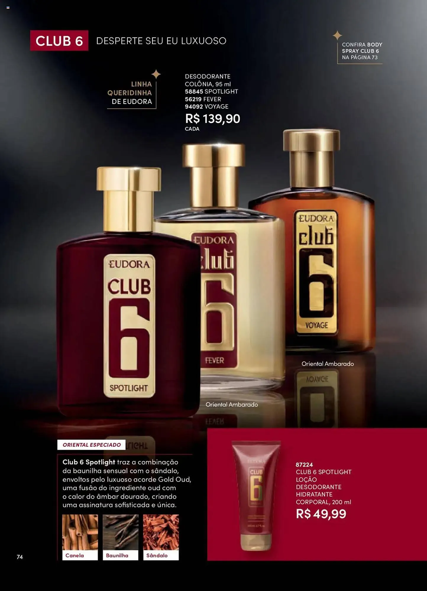 Encarte de Catálogo Eudora 8 de setembro até 3 de outubro 2025 - Pagina 74