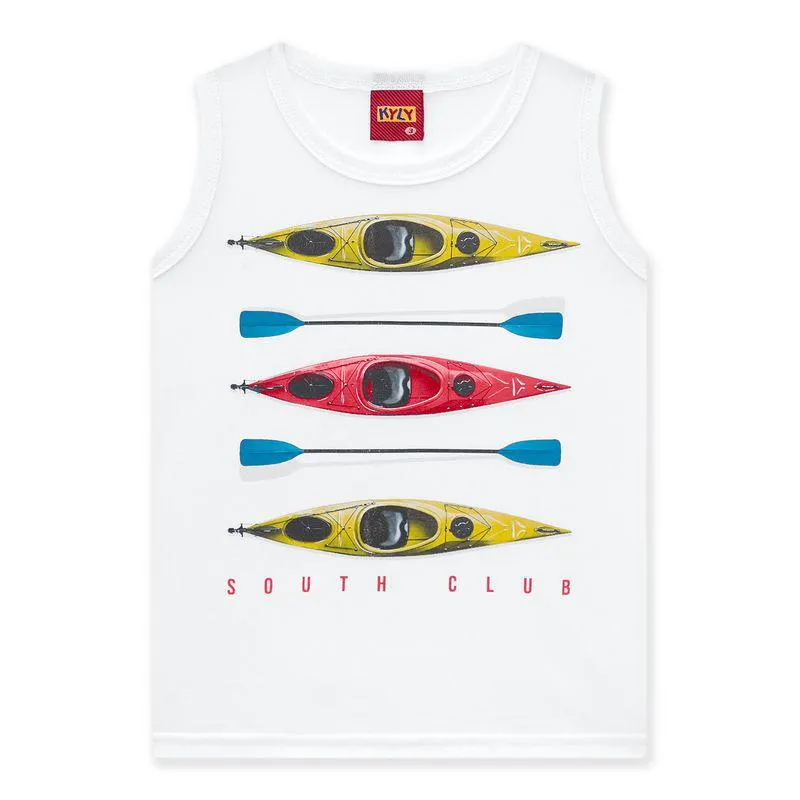 Regata Infantil Masculina Kyly Meia Malha