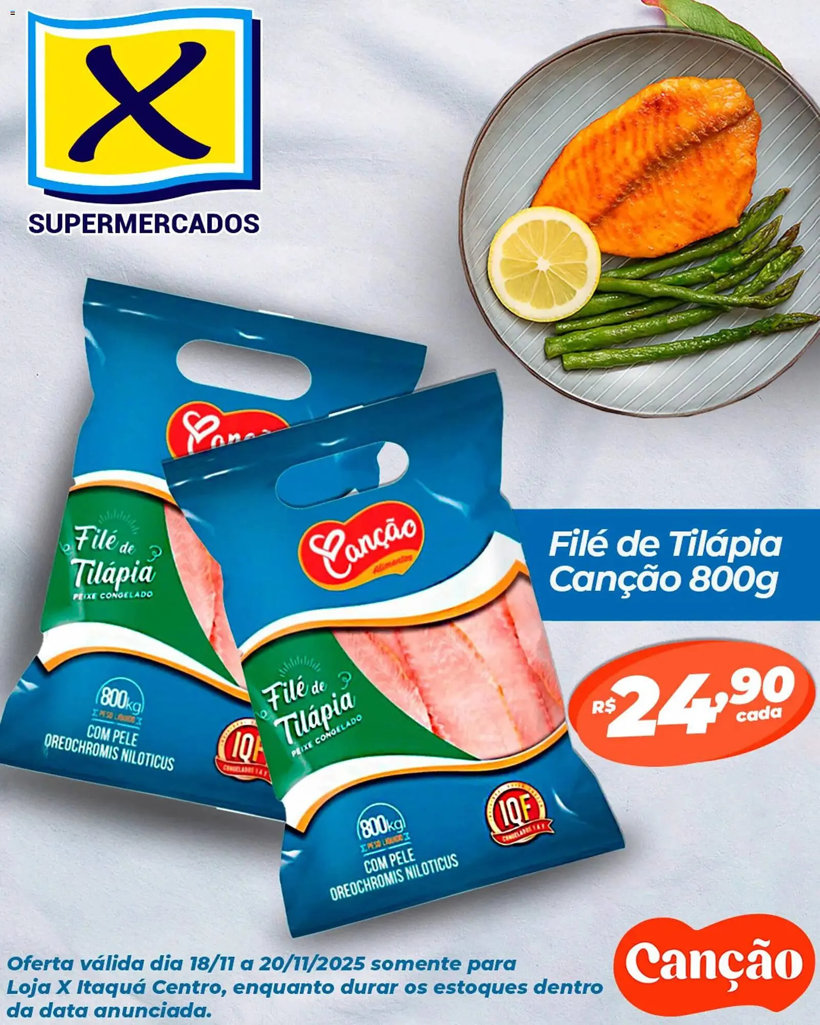 Encarte de Folheto X Supermercados 18 de novembro até 20 de novembro 2025 - Pagina 1