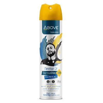 Desodorante Aerosol Above DermaClin Clinical Neymar Jr Teen Boy 150ml