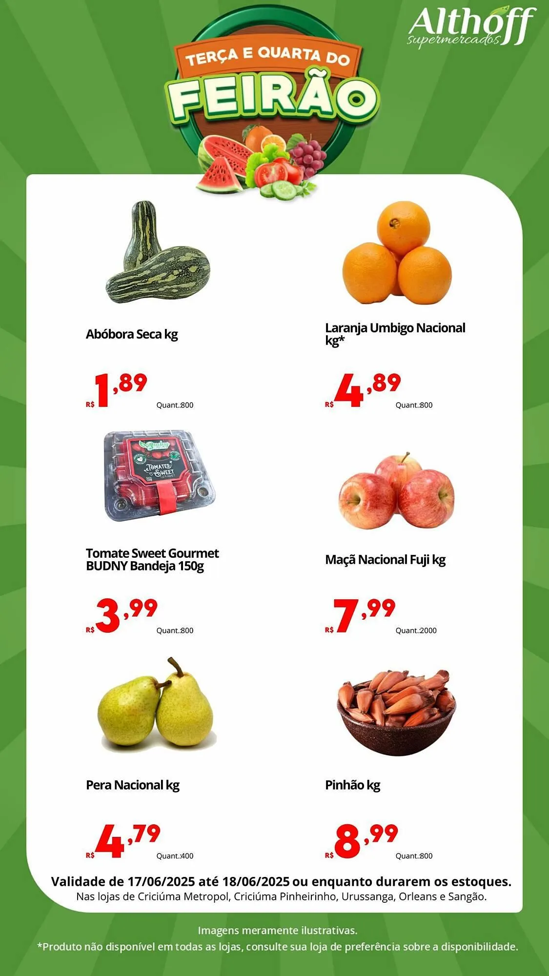 Encarte de Catálogo Althoff Supermercados 17 de junho até 18 de junho 2025 - Pagina 1