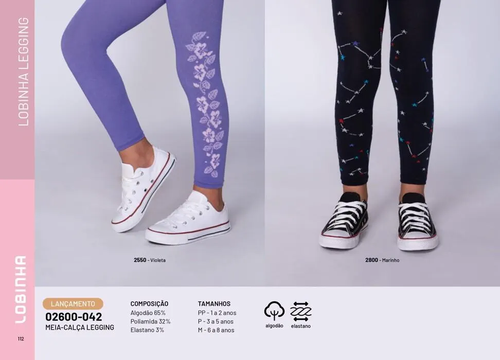 Encarte de Catálogo Meias Kids Verão 2023/24 28 de julho até 31 de dezembro 2024 - Pagina 112