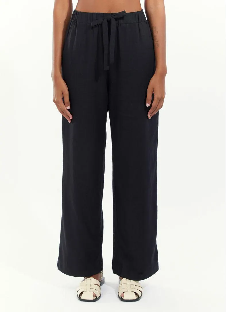 Calça linho leve preto