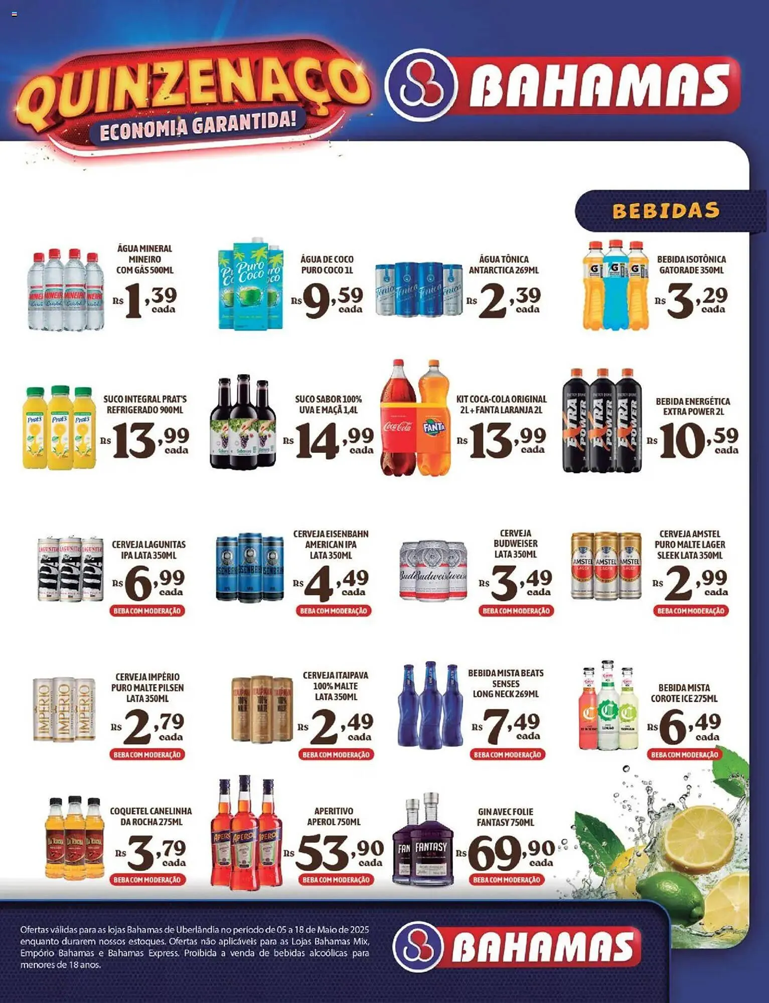 Encarte de Catálogo Bahamas Supermercados 5 de maio até 18 de maio 2025 - Pagina 13