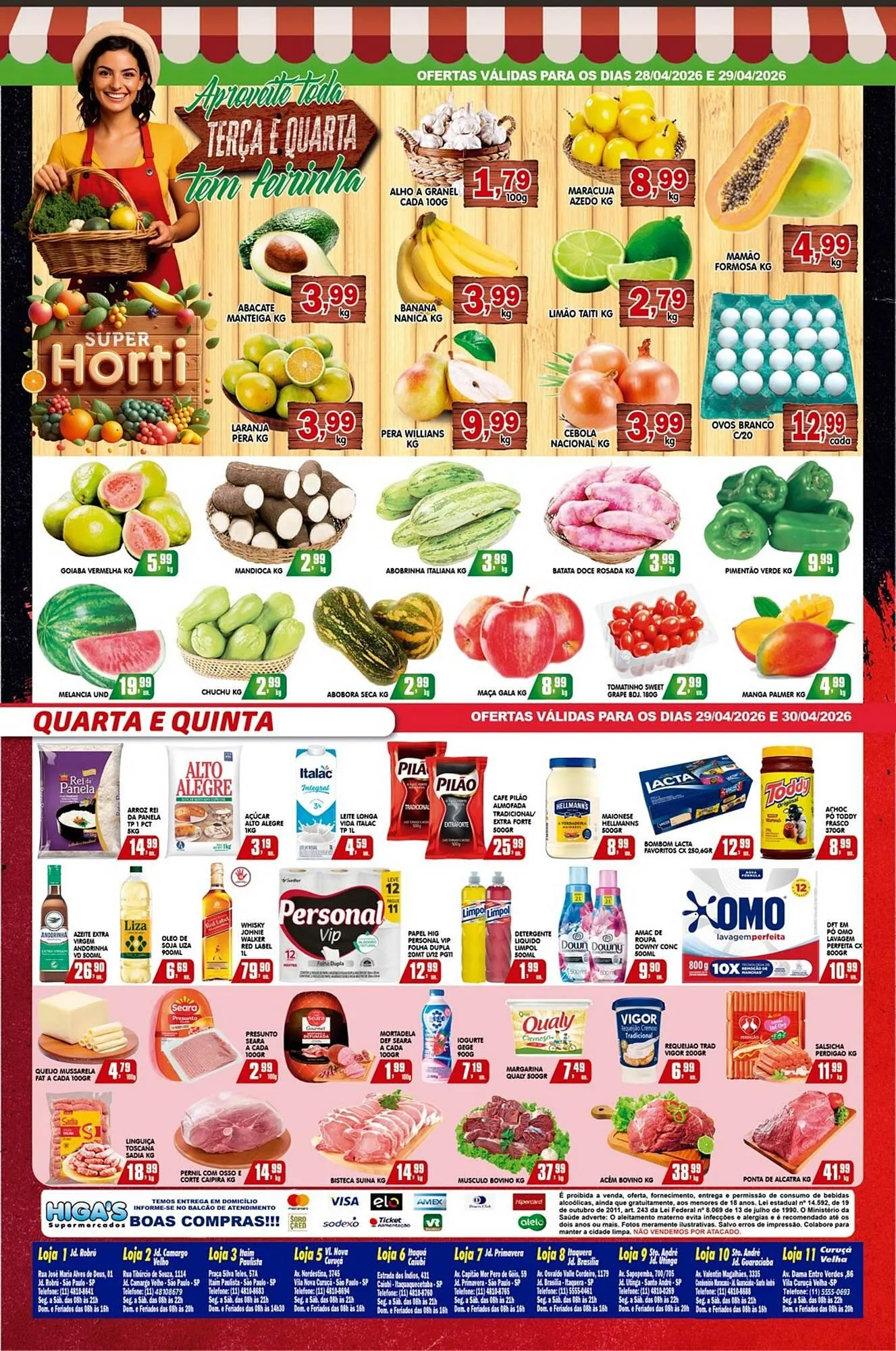 Encarte de Folheto Higa's Supermercado 29 de abril até 5 de maio 2026 - Pagina 3