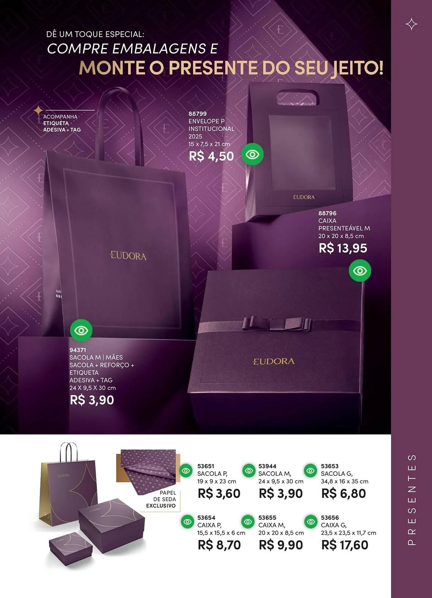 Encarte de Catálogo Eudora 1 de abril até 1 de maio 2026 - Pagina 65