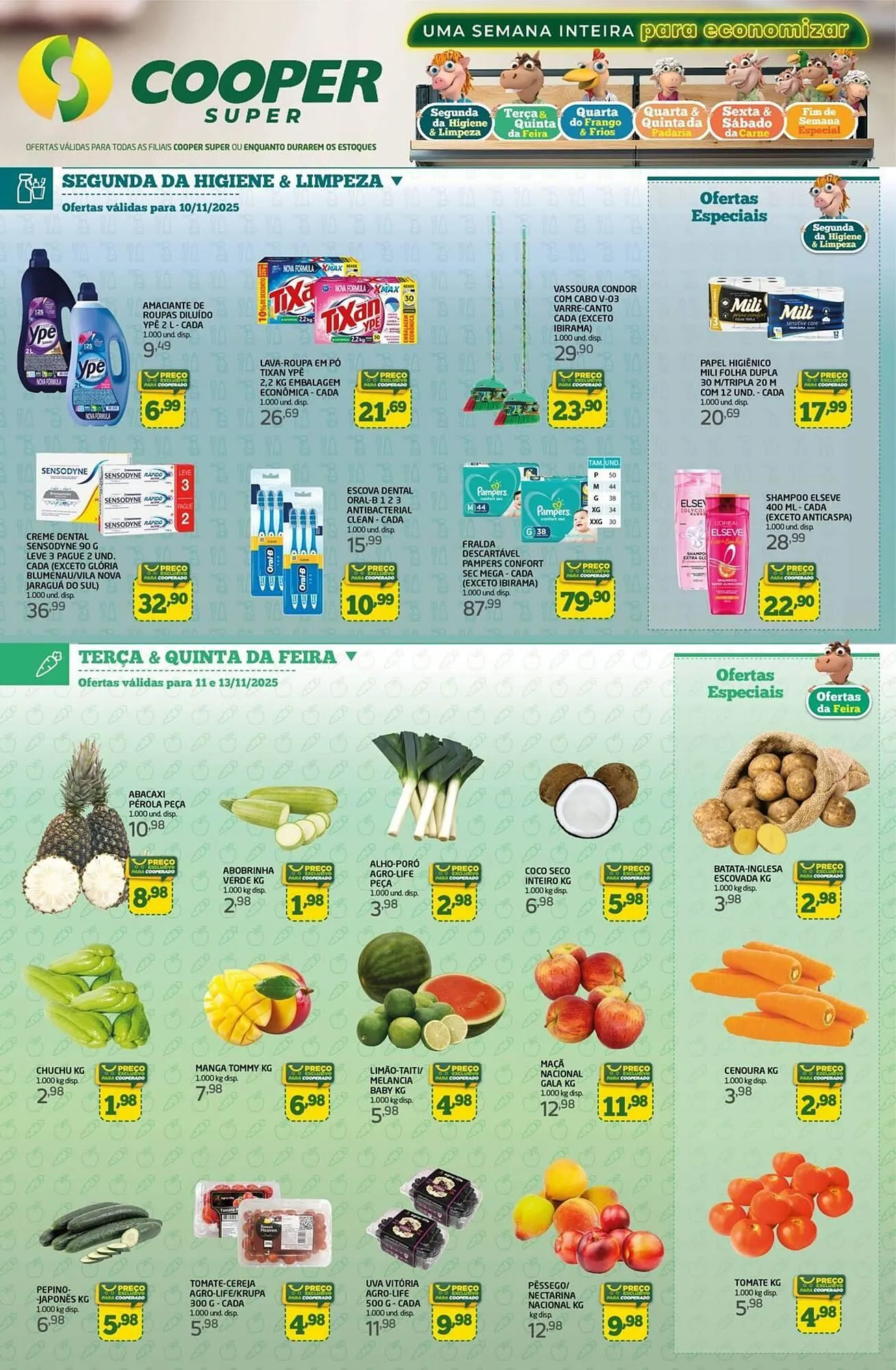 Encarte de Tabloide Cooper 10 de novembro até 13 de novembro 2025 - Pagina 1