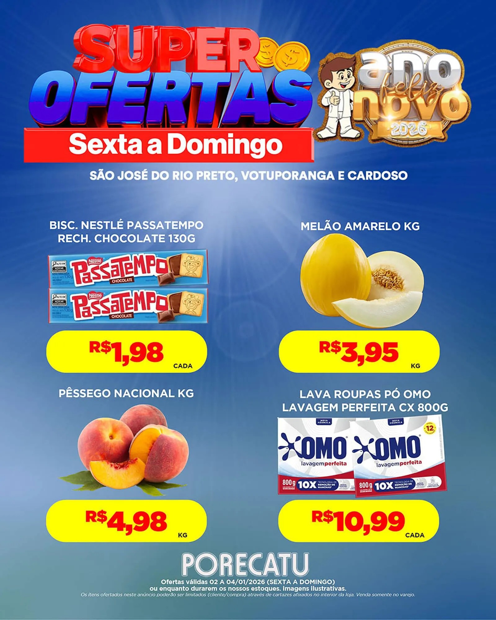 Encarte de Catálogo Supermercado Porecatu 2 de janeiro até 4 de janeiro 2026 - Pagina 2