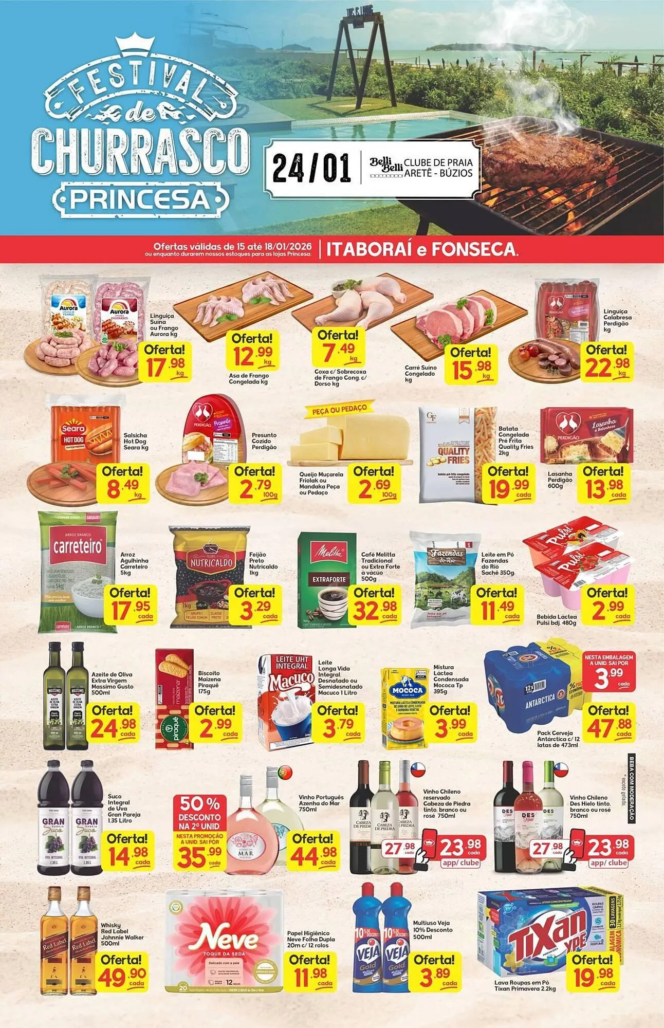Encarte de Encarte Supermercados Princesa 15 de janeiro até 19 de janeiro 2026 - Pagina 1