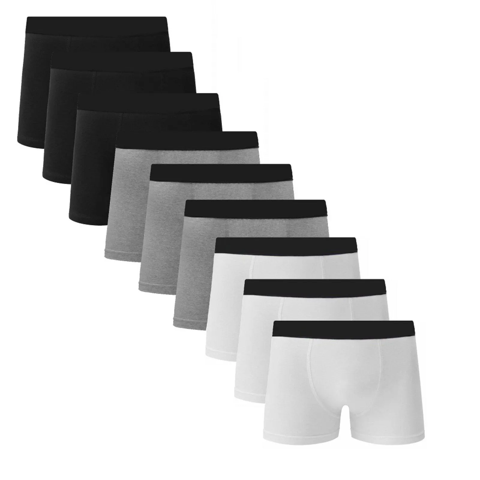 Kit 10 Cuecas Boxer Algodão Cotton Masculino Box C5 Sortido