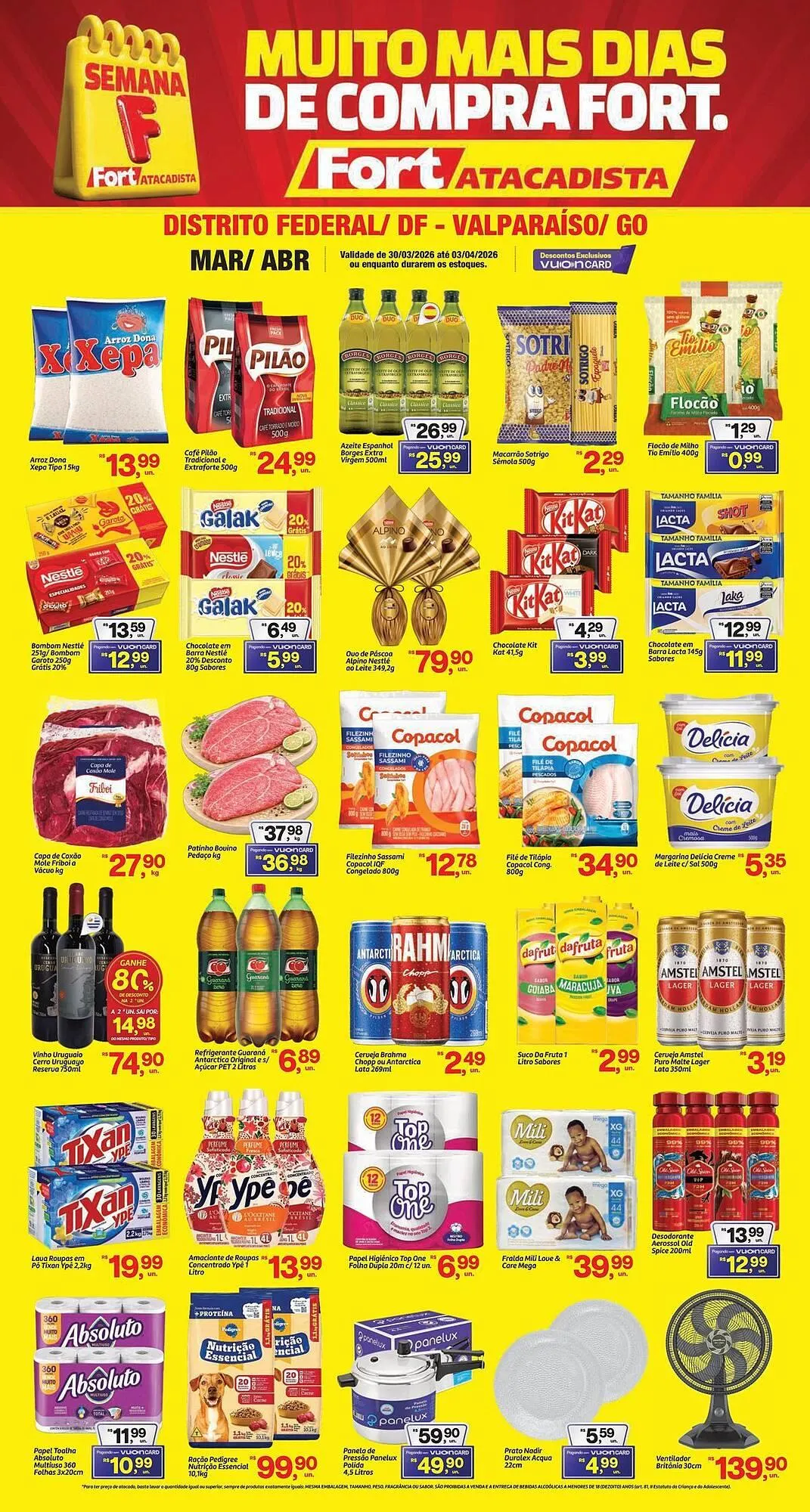 Encarte de Tabloide Fort Atacadista 30 de março até 3 de abril 2026 - Pagina 1