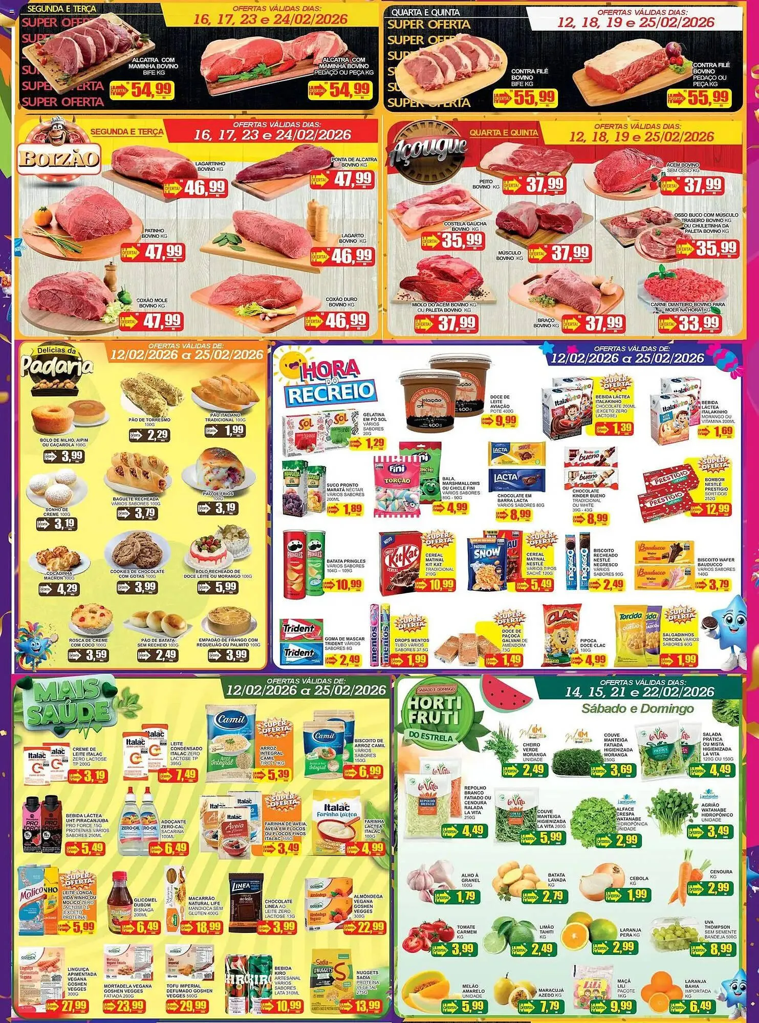 Encarte de Folheto Supermercado Estrela Azul 12 de fevereiro até 25 de fevereiro 2026 - Pagina 3