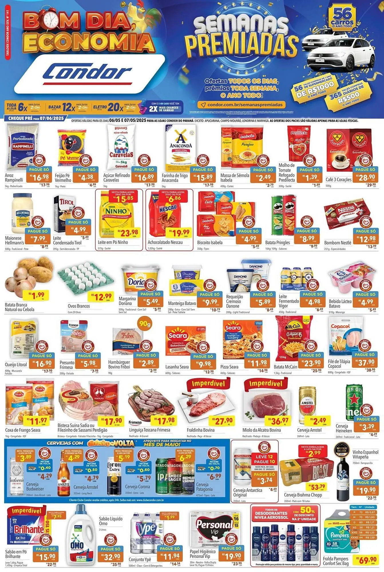 Encarte de Catálogo Supermercados Condor 6 de maio até 7 de maio 2025 - Pagina 1