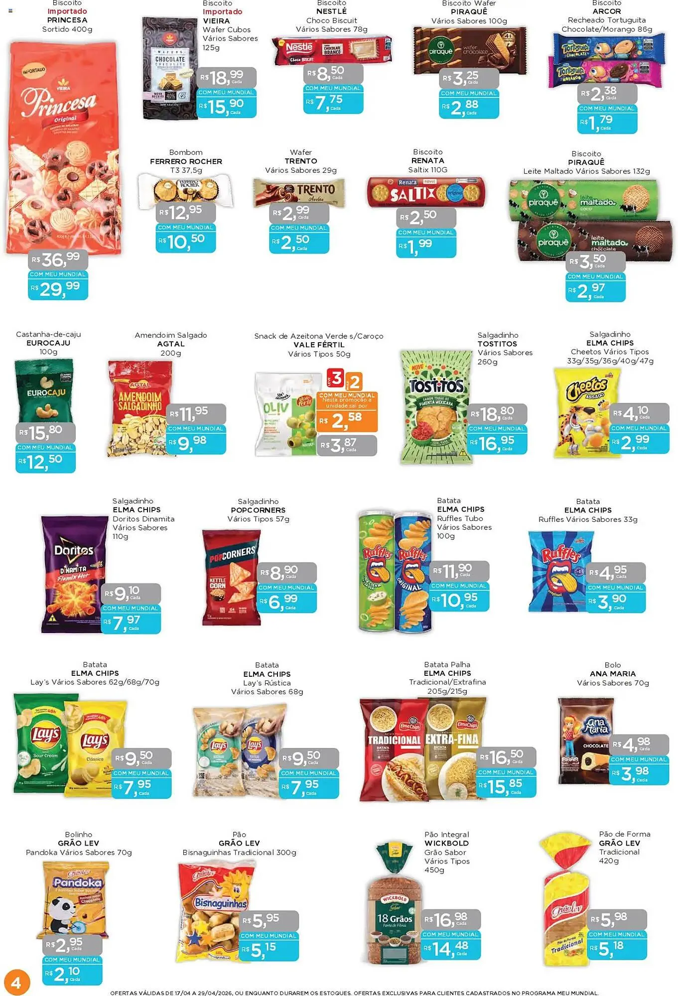 Encarte de Encarte Supermercados Mundial 17 de abril até 29 de abril 2026 - Pagina 4