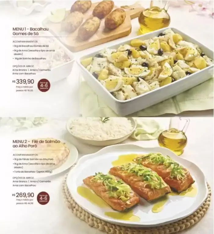 Encarte de Menu de Páscoa 2025 1 de abril até 20 de abril 2025 - Pagina 2