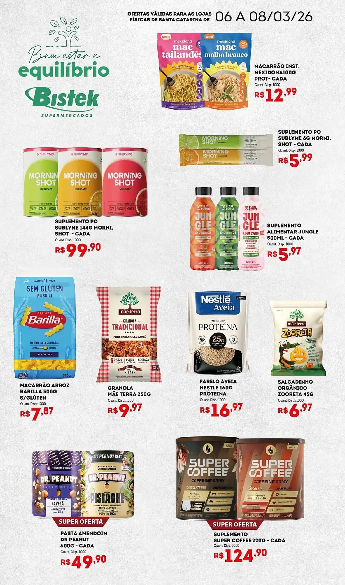 Encarte de Encarte Bistek Supermercados 6 de março até 8 de março 2026 - Pagina 1