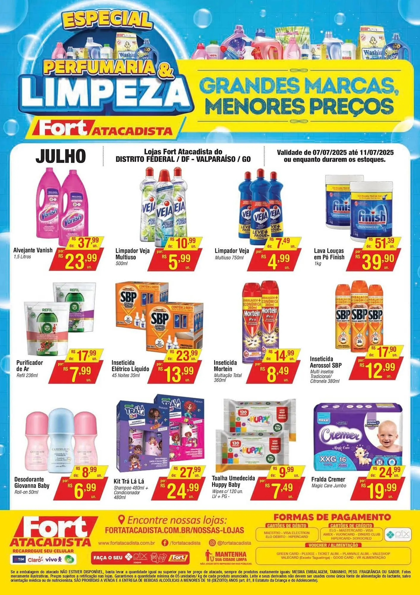 Encarte de Catálogo Fort Atacadista 7 de julho até 11 de julho 2025 - Pagina 1