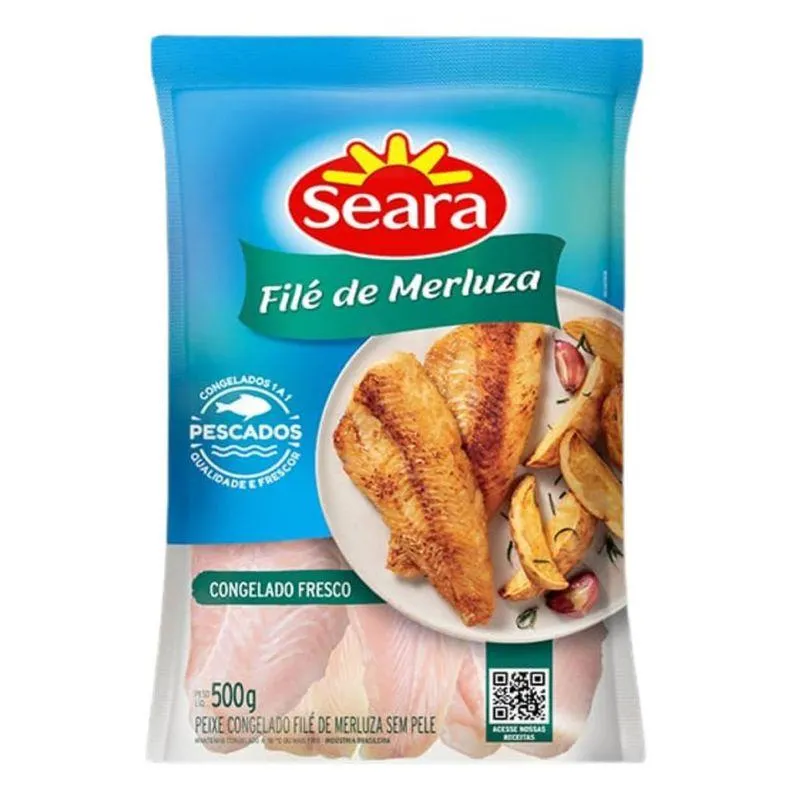 Filé de merluza Seara Pescados 500g