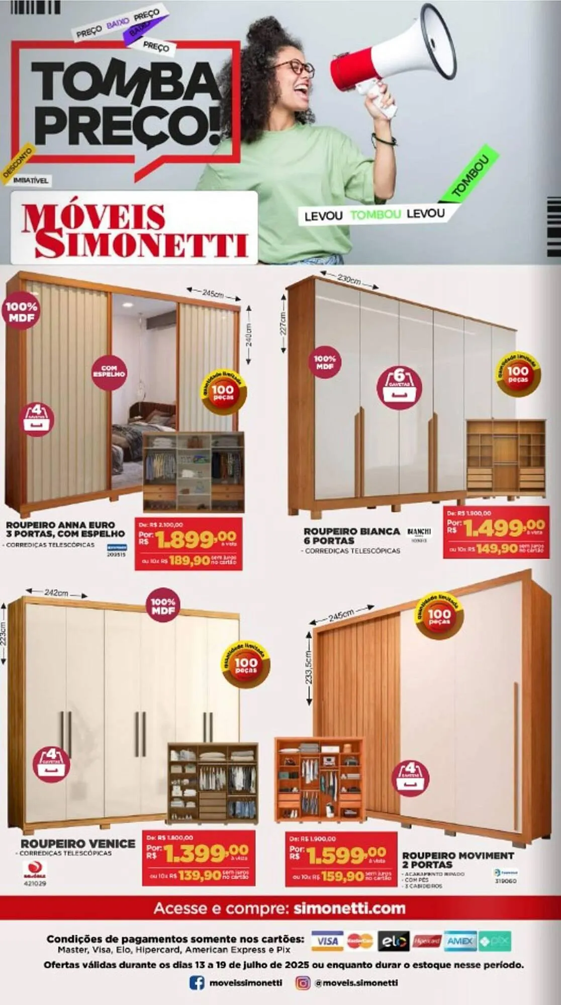 Encarte de Catálogo Móveis Simonetti 14 de julho até 19 de julho 2025 - Pagina 2