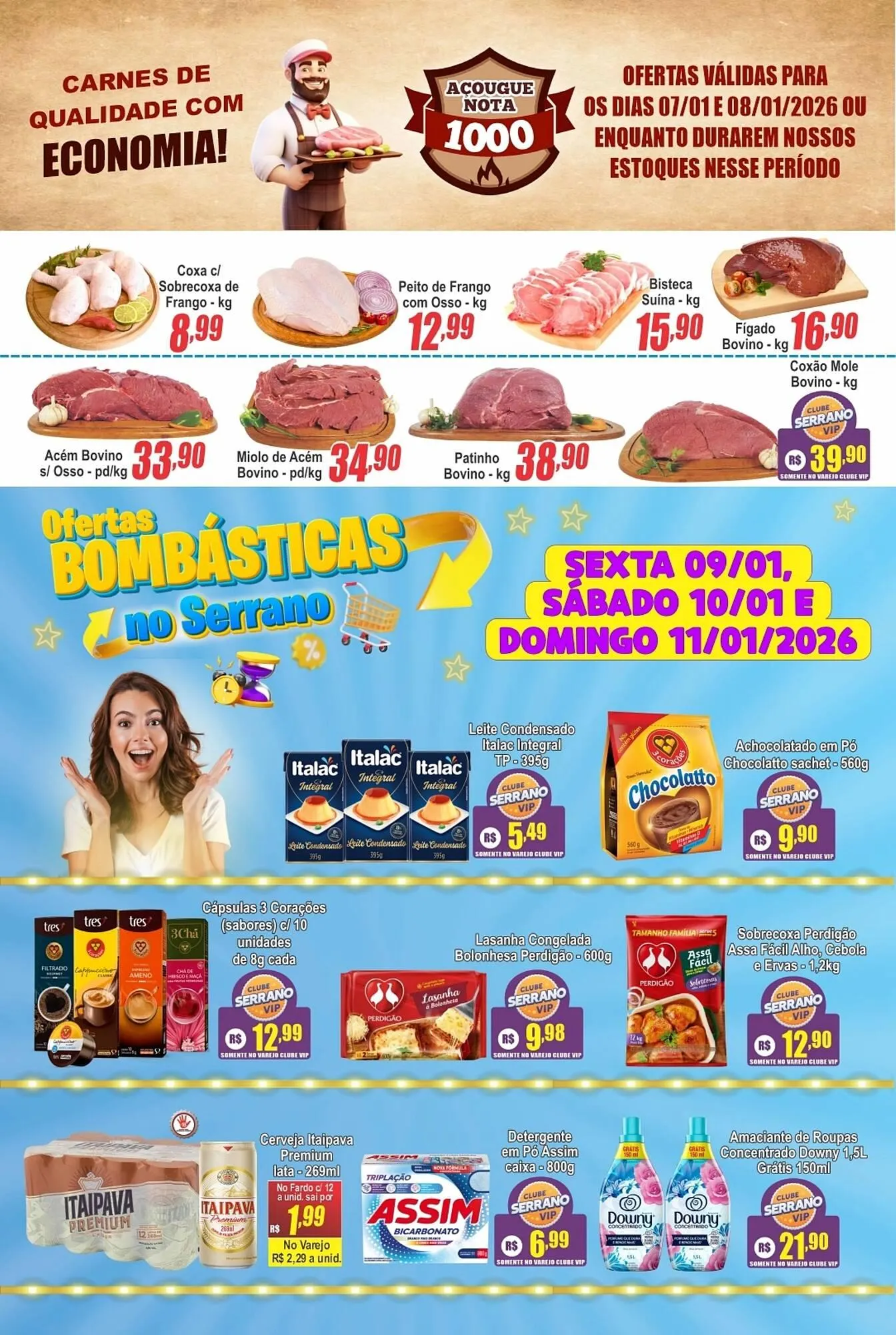 Encarte de Catálogo Serrano Supermercado 9 de janeiro até 13 de janeiro 2026 - Pagina 2