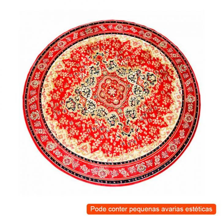 [OUTLET] Tapete Veludo Marbella Cl101_6 Red 200 cm Redondo