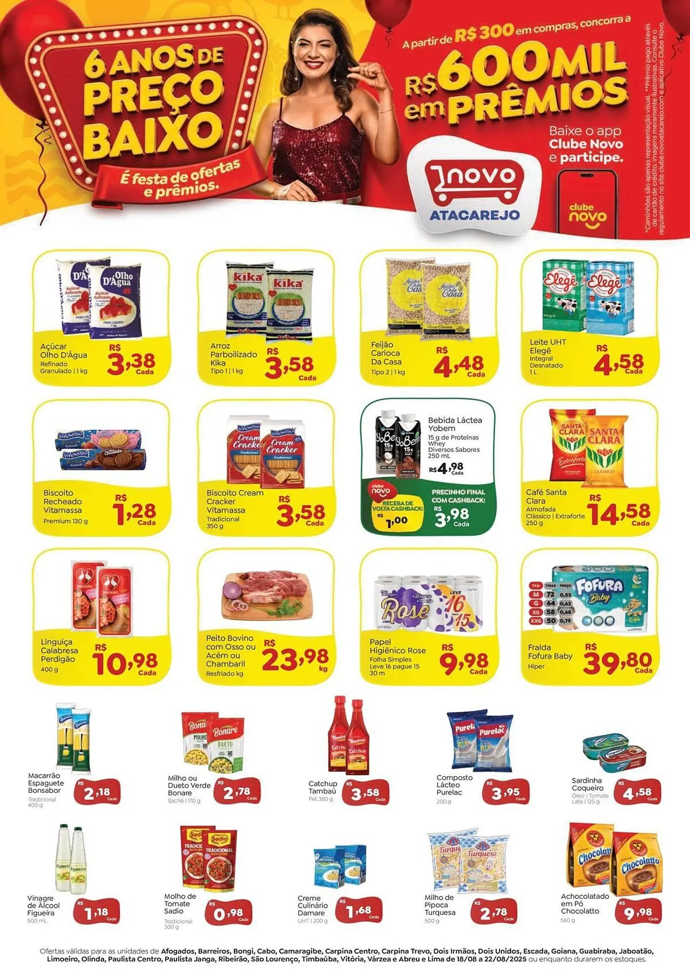 Encarte de Catálogo Novo Atacarejo 18 de agosto até 22 de agosto 2025 - Pagina 1