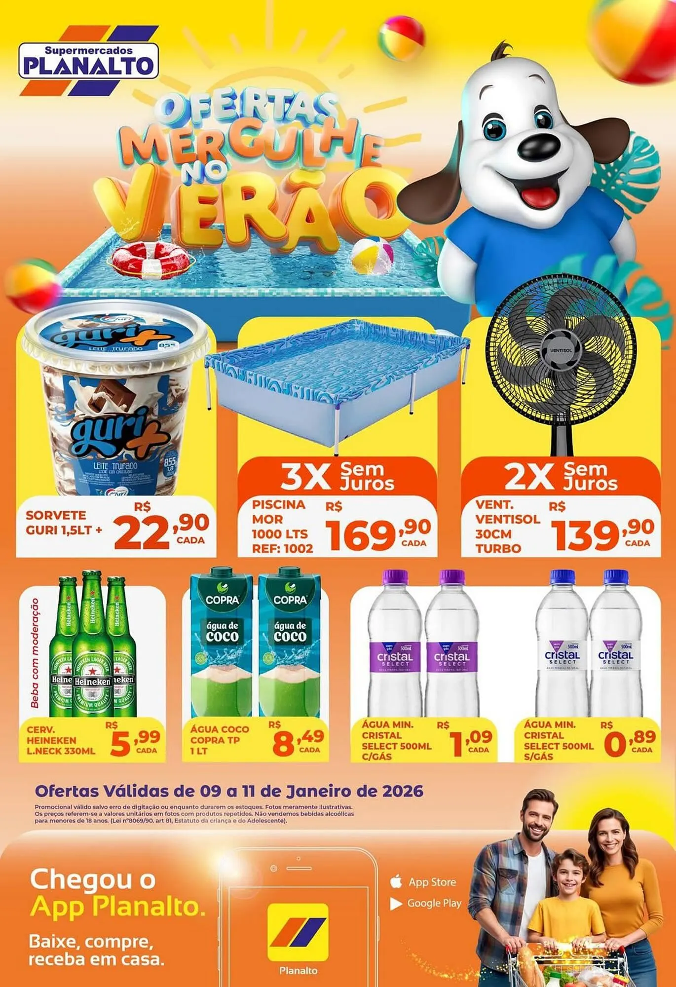 Encarte de Catálogo Supermercados Planalto 9 de janeiro até 11 de janeiro 2026 - Pagina 1