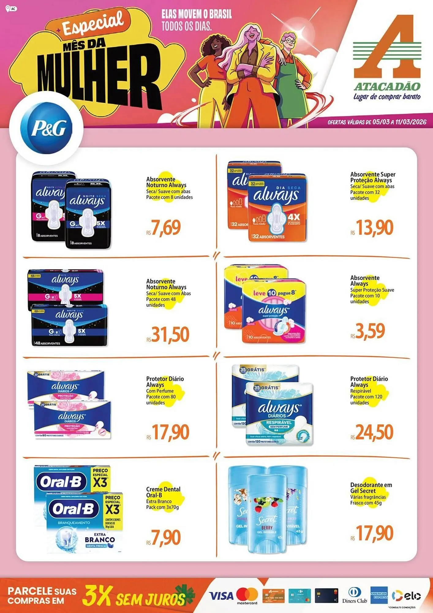 Encarte de Folheto Atacadão 5 de março até 11 de março 2026 - Pagina 1