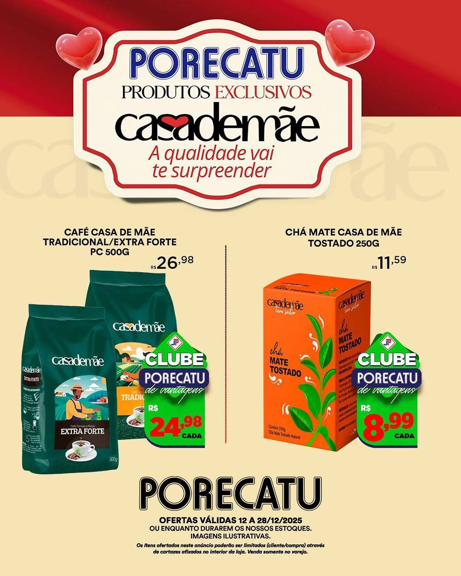 Encarte de Catálogo Supermercado Porecatu 13 de dezembro até 28 de dezembro 2025 - Pagina 1