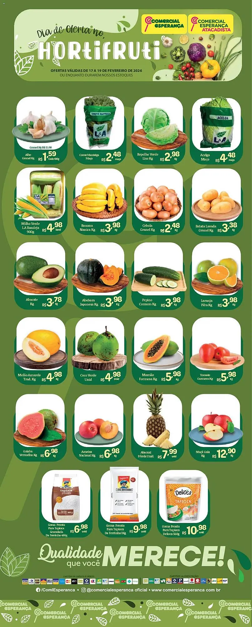 Encarte de Folheto Comercial Esperança 17 de fevereiro até 20 de fevereiro 2026 - Pagina 1
