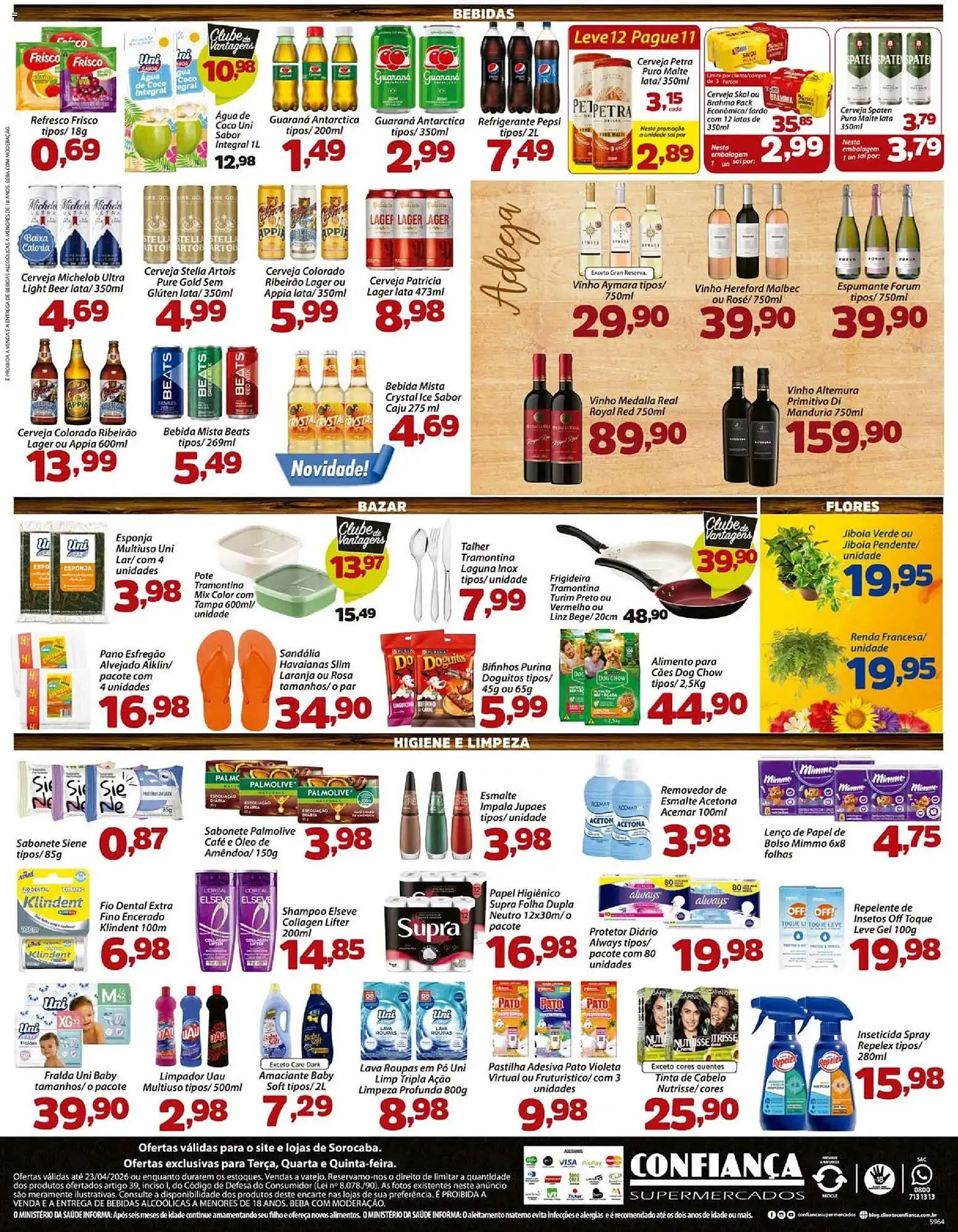 Encarte de Catálogo Confiança Supermercados 21 de abril até 23 de abril 2026 - Pagina 4