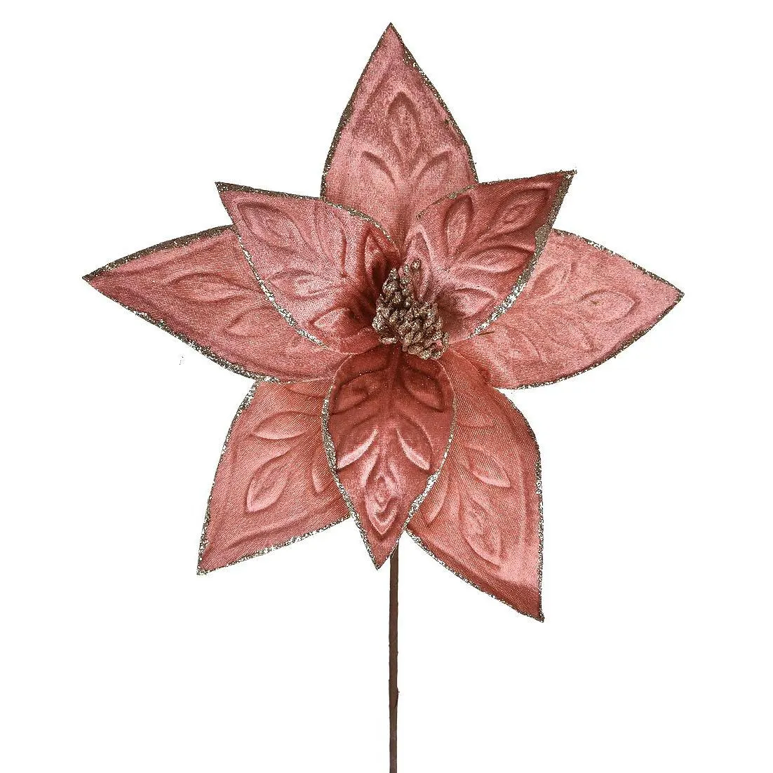 Haste de Natal Bico de Papagaio 60cm com Glitter