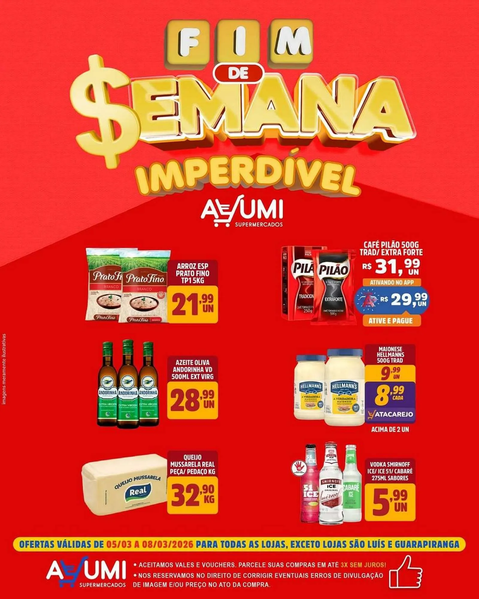 Encarte de Folheto Ayumi Supermercados 5 de março até 8 de março 2026 - Pagina 1