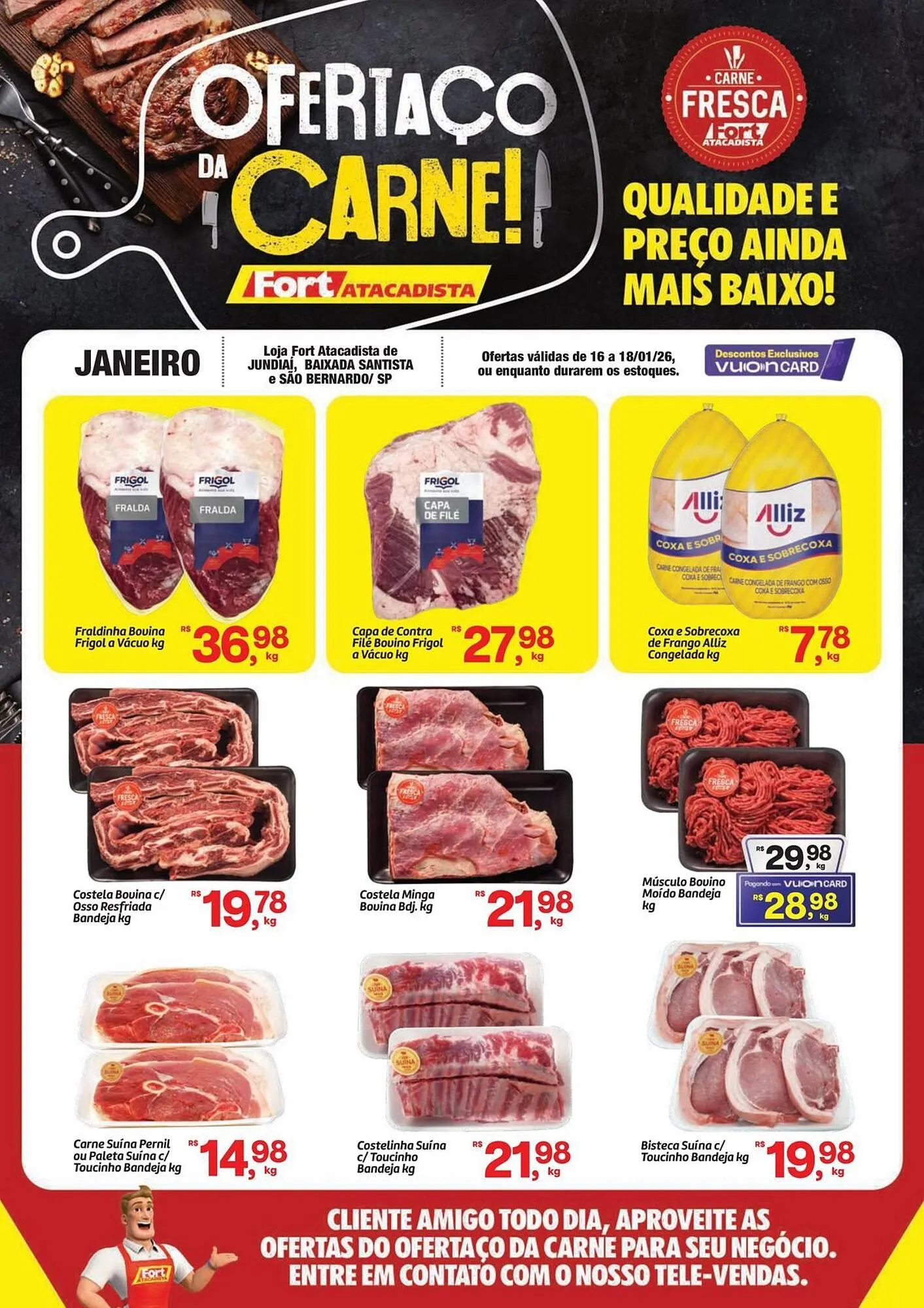 Encarte de Tabloide Fort Atacadista 16 de janeiro até 18 de janeiro 2026 - Pagina 1