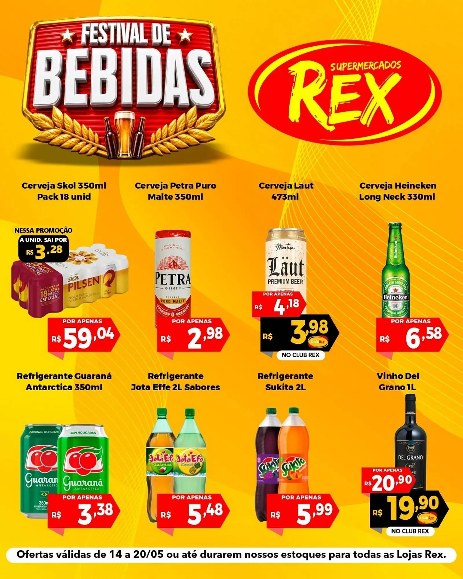 Encarte de Catálogo Supermercados Rex 15 de maio até 20 de maio 2026 - Pagina 1
