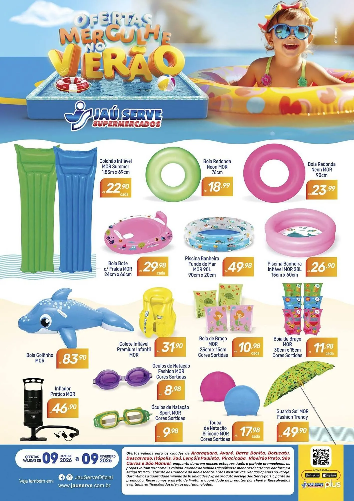 Encarte de Catálogo Supermercados Jau Serve 9 de janeiro até 9 de fevereiro 2026 - Pagina 1